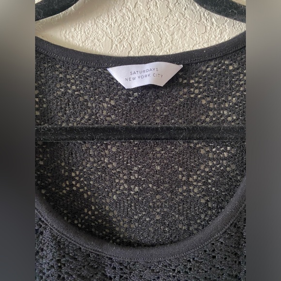 Saturdays NYC Men’s Gabriel Lace Tank Black XL - Picture 2 of 6